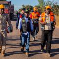 La route  Lubumbashi-Kasomeno: Le Ministre provincial Jean- Claude Senga inspecte le démarrage des travaux