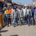 Descente des Ministres provinciaux des infrastructures et de l&rsquo;Economie au marché Mzee